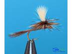 Adams Parachute Dry Fly - 12 Hand Tied Fishing Flies With Sharp Strong Hooks****
