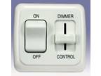 Dimmer/On-Off Rocker Switch Assembly w/ Bezel White - S708-552186