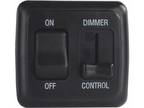 Dimmer/On-Off Rocker Switch Assembly w/ Bezel Black - S708-552188