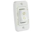 Square Slide-Out Switch w/ Bezel White - S127-552409