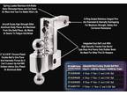 Diversi-Tech Aluminum Adjustable 6" Rapid Drop Trailer Hitch w/lock -
