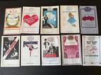 10 Vintage QRS Piano Roll Pamphlets introducing new roll releases 1979-1983