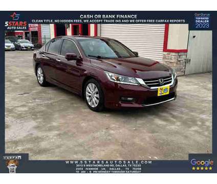 2015 Honda Accord for sale is a Red 2015 Honda Accord Car for Sale in Dallas TX