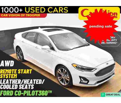 2020 Ford Fusion Titanium is a White 2020 Ford Fusion Titanium Sedan in Norristown PA
