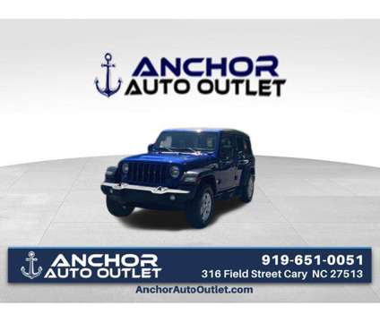 2018 Jeep Wrangler Unlimited Sport S is a Blue 2018 Jeep Wrangler Unlimited SUV in Cary NC