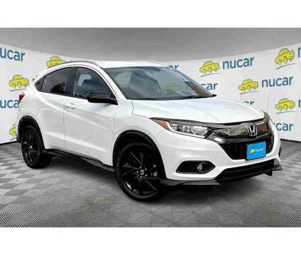 2021UsedHondaUsedHR-VUsedAWD CVT is a Silver, White 2021 Honda HR-V Car for Sale in Norwood MA