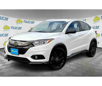 2021UsedHondaUsedHR-VUsedAWD CVT is a Silver, White 2021 Honda HR-V Car for Sale in Norwood MA