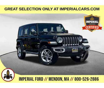 2019UsedJeepUsedWrangler UnlimitedUsed4x4 is a Black 2019 Jeep Wrangler Unlimited Sahara Car for Sale in Mendon MA