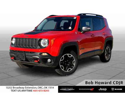 2016UsedJeepUsedRenegadeUsed4WD 4dr is a Red 2016 Jeep Renegade Car for Sale in Oklahoma City OK