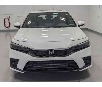 2024NewHondaNewCivic HatchbackNewCVT is a Silver, White 2024 Honda Civic Car for Sale in Greensburg PA