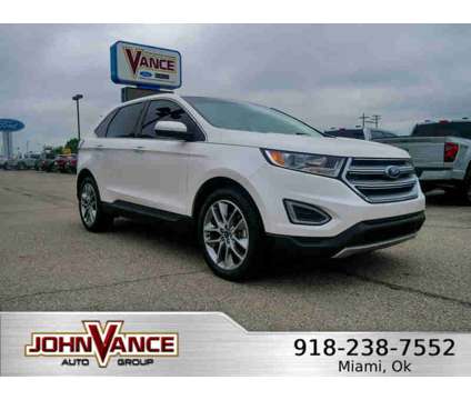 2018UsedFordUsedEdgeUsed4dr AWD is a Silver, White 2018 Ford Edge Car for Sale in Miami OK