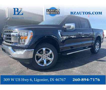 2021 Ford F-150 Lariat is a Blue 2021 Ford F-150 Lariat Truck in Ligonier IN