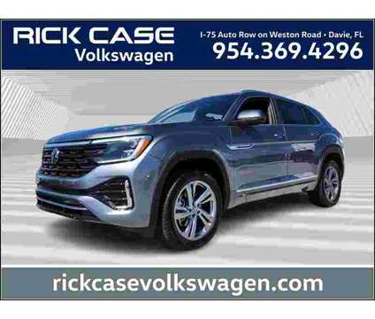 2024 Volkswagen Atlas Cross Sport 2.0T SEL R-Line is a Grey, Silver 2024 Volkswagen Atlas 2.0T SEL SUV in Fort Lauderdale FL