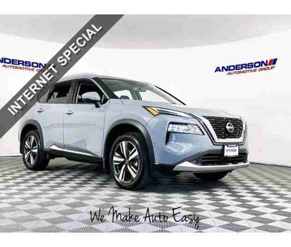 2022 Nissan Rogue Platinum is a Grey 2022 Nissan Rogue Car for Sale in Rockford IL