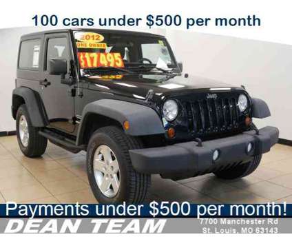 2012 Jeep Wrangler Sport is a Black 2012 Jeep Wrangler Sport Car for Sale in Saint Louis MO