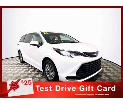 2022 Toyota Sienna LE is a White 2022 Toyota Sienna LE Car for Sale in Tampa FL