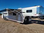 2024 Platinum Coach Outlaw 4H 15' 8" Outlaw Side Load COUCH & DINETTE! 4 horses