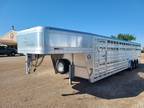 2024 Platinum Coach 32' Stock Trailer 8 wide with 3-7,200# axles Stock