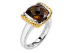 Ladies SS/18Y Gold Ring with Honey Citrine