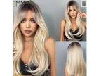 Brown Banded Blonde Wig