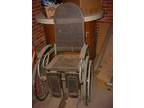 Old Vintage Wicker Wheel Chair