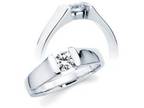 14K Gold Diamond Semi Mount Engagement Ring