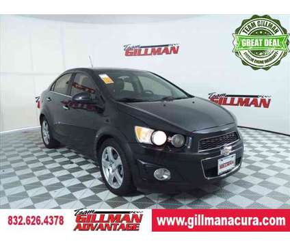 2015 Chevrolet Sonic LTZ is a Black 2015 Chevrolet Sonic LTZ Sedan in Houston TX