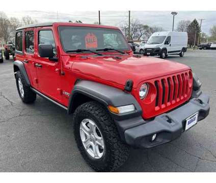 2018 Jeep Wrangler Unlimited Sport S is a Red 2018 Jeep Wrangler Unlimited SUV in Freeport IL