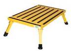 Aluminum Folding Platform Safety Step Extra Large Yellow - XL-08C yellow