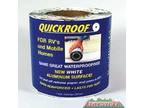 Quick Roof Aluminum Waterproof RV Roof Repair 6" x 25' White - 38-8972