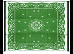Camco Awning Reversible Oriental Outdoor Patio Mat 9 X 12 Green - S1013-142850
