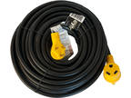 30 Amp Cynder RV Power Extension Cord 50' ft Yellow w/ Handle - M1017-02012