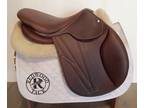 16" Butet Premium Saddle - Full Calfskin - 2022 - P Seat - 2 Flaps - 4.25" dot