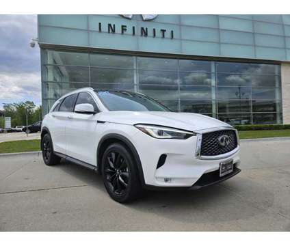 2021 Infiniti Qx50 Luxe is a White 2021 Infiniti QX50 Luxe Car for Sale in Elkhorn NE