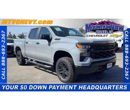 2024 Chevrolet Silverado 1500 Custom Trail Boss is a Grey 2024 Chevrolet Silverado 1500 Custom Car for Sale in Upland CA