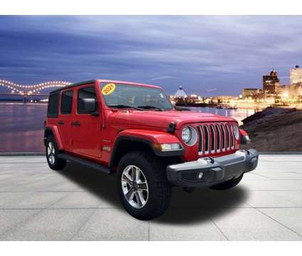 2021 Jeep Wrangler Unlimited Sahara is a Red 2021 Jeep Wrangler Unlimited Car for Sale in Memphis TN