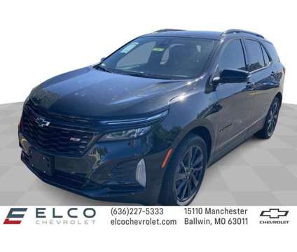 2024 Chevrolet Equinox RS is a Black 2024 Chevrolet Equinox Car for Sale in Ballwin MO