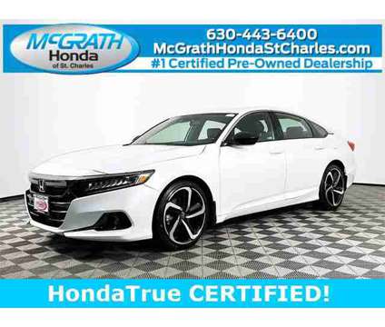 2022 Honda Accord Sedan Sport is a Silver, White 2022 Honda Accord Sedan in Saint Charles IL