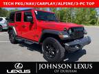 2021 Jeep Wrangler Unlimited Willys TECH PKG/NAVIGATION/CARPLAY/ALPINE/3-PC TOP