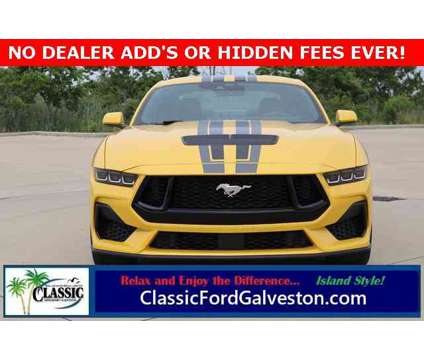 2024 Ford Mustang GT Premium is a Yellow 2024 Ford Mustang GT Premium Coupe in Galveston TX