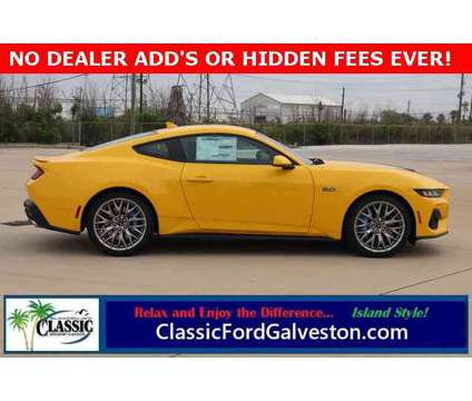 2024 Ford Mustang GT Premium is a Yellow 2024 Ford Mustang GT Premium Coupe in Galveston TX