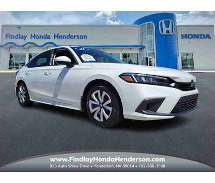 2023 Honda Civic LX is a Silver, White 2023 Honda Civic LX Sedan in Henderson NV