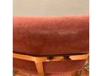 Milo Baughman Cal-Style 80s Brass Tufted Cushion Bar Stools Chairs Retro Vintage