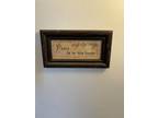 Peace Be To This Home…" Hand Calligraphy Poem Vintage Matted Framed