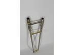 Getzen Gold Brass Musical Instrument Trombone With Hard Carrying Case