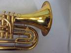 Quality! King 1124 U.S.A. Marching Baritone Horn + 12c Mpiece + Case + Bonus!