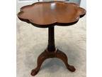 Antique Pedestal Wood Stand/Accent Table - Mahogany - Rare