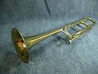 Blessing Bass Trombone Ready to Play! B-88-0 F Trigger Open Wrap has flaws