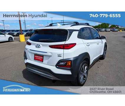 2021 Hyundai Kona Ultimate is a White 2021 Hyundai Kona Ultimate SUV in Chillicothe OH