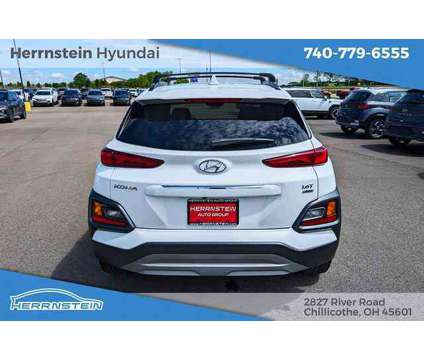 2021 Hyundai Kona Ultimate is a White 2021 Hyundai Kona Ultimate SUV in Chillicothe OH